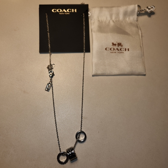 Coach Jewelry - Coach Silver Necklace with Charms